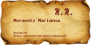 Moravetz Marianna névjegykártya